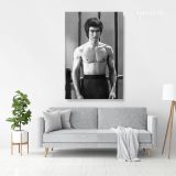 Bruce Lee Poster Martial Art Dragons Canvas with Frame Home Decoration Canvas