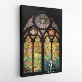 Banksy Stained Glass Window Church Canvas Print Poster Banksy Canvas - Image 2