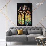 Banksy Stained Glass Window Church Canvas Print Poster Banksy Canvas - Image 5