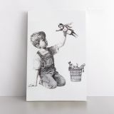 Banksy Donates New Artwork Celebrating Health Care Workers to British Hospital Canvas Wall Art - Image 2