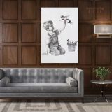 Banksy Donates New Artwork Celebrating Health Care Workers to British Hospital Canvas Wall Art - Image 4