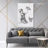 Banksy Donates New Artwork Celebrating Health Care Workers to British Hospital Canvas Wall Art - Image 5