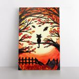 Halloween Paint and Sip NYC Painting Print Poster Canvas with Frame or Rolled Canvas - Image 2