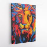 New Lion Art Canvas Wall Art - Image 2