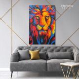 New Lion Art Canvas Wall Art - Image 5
