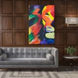 Lion Modern Art Canvas Wall Art - Image 5