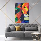 Lion Modern Art Canvas Wall Art - Image 6