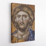 Mosaic of Christ wall art or, Mosaic 9th Century Christ Canvas Wall Art - Image 4
