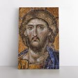 Mosaic of Christ wall art or, Mosaic 9th Century Christ Canvas Wall Art - Image 2