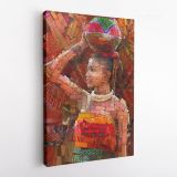 South African Inspired Mosaic Canvas Wall Art - Image 4