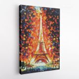 Mosaic Art Eiffel Tower Mosaic Canvas Wall Art - Image 4