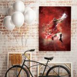 Michael Jordan Basketball Canvas with Framed Canvas - Image 7