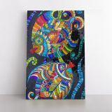 Mosaic Artwork Print Poster on Canvas or Rolled Canvas Photo Print Modern Wall Art - Image 2