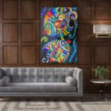 Mosaic Artwork Print Poster on Canvas or Rolled Canvas Photo Print Modern Wall Art - Image 5