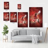 Michael Jordan Basketball Canvas with Framed Canvas - Image 3