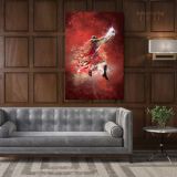 Michael Jordan Basketball Canvas with Framed Canvas - Image 4