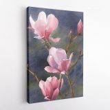 Pink Magnolia Flower Canvas Wall Art - Image 5