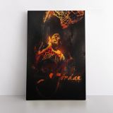 Michael Jordan Basketball Canvas with Frame or Rolled Canvas - Image 2