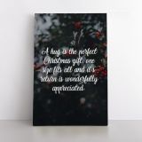 Santa Claus's Christmas Quote Wall Mural Gift Art Print Painting Framed Canvas - Image 2