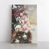 Merry Christmas Quote Print Painting Framed Canvas - Image 2