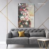 Merry Christmas Quote Print Painting Framed Canvas - Image 7