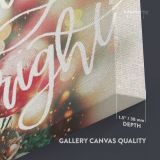 Merry Christmas Quote Print Painting Framed Canvas - Image 8