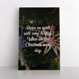 Merry Christmas Quote Print Painting Framed Canvas for Rolled Home Decor - Image 2