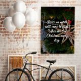 Merry Christmas Quote Print Painting Framed Canvas for Rolled Home Decor - Image 5