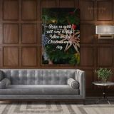 Merry Christmas Quote Print Painting Framed Canvas for Rolled Home Decor - Image 6