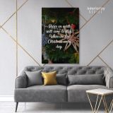 Merry Christmas Quote Print Painting Framed Canvas for Rolled Home Decor - Image 7