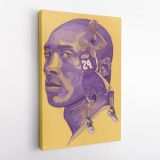 Kobe Bryant Basketball Player Drawing Photo Print Last Game Mamba Mentality Canvas - Image 4