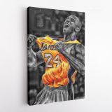 Kobe Bryant Photo Print Canvas or Rolled, Basketball Player Last Game Mamba Mentality Canvas - Image 4