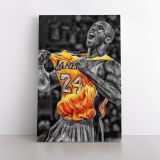 Kobe Bryant Photo Print Canvas or Rolled, Basketball Player Last Game Mamba Mentality Canvas - Image 2