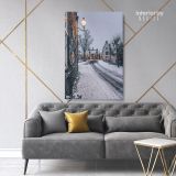 Merry Christmas Winter Snow Print Painting Framed Canvas - Image 7