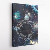 Merry Christmas Print Painting Framed Canvas for Wall Hangings Poster Wall Art - Image 4