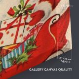 Merry Christmas Greeting Gift Print Painting Framed Canvas - Image 8
