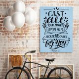 Bible Verse Canvas Office Decor Scripture Art Decals Bible Quotes Canvas - Image 5