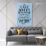Bible Verse Canvas Office Decor Scripture Art Decals Bible Quotes Canvas - Image 7