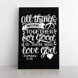 Love God Bible Verse Canvas Office Decor Scripture Art Decals Canvas - Image 2