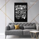Love God Bible Verse Canvas Office Decor Scripture Art Decals Canvas - Image 7