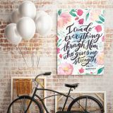 Bible Verse Canvas Office Decor Scripture Home Wall Hangings Christmas Gift - Image 5