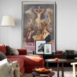Crucifixion of Jesus - Scene from Luke 23:35-47 with Soldiers canvas wall art