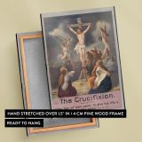 Crucifixion of Jesus - Scene from Luke 23:35-47 with Soldiers canvas wall art - Image 6