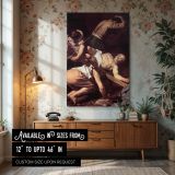 Crucifixion of Saint Peter - Baroque Martyrdom Painting by Caravaggio canvas wall art