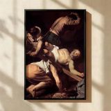 Crucifixion of Saint Peter - Baroque Martyrdom Painting by Caravaggio canvas wall art - Image 2