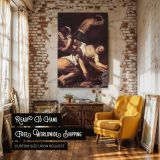 Crucifixion of Saint Peter - Baroque Martyrdom Painting by Caravaggio canvas wall art - Image 3