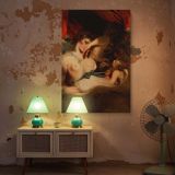 Cupid Untying the Zone - Joshua Reynolds Romantic Scene with Cherub canvas wall art - Image 5