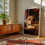 Cupid Untying the Zone - Joshua Reynolds Romantic Scene with Cherub canvas wall art - Image 6