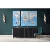 Official World Map Atlas Detailed Geography Political Canvas Wall Art - Image 3