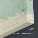 Official Political Map of Caribbean Canvas Giant World Map Atlas Geography Print Map Canvas Wall Art - Image 5